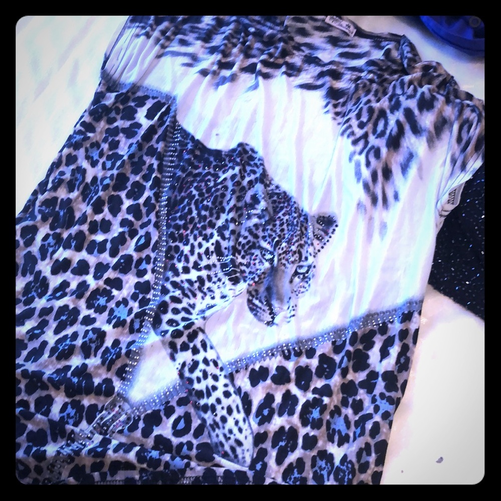 Cheeta shirt zipper